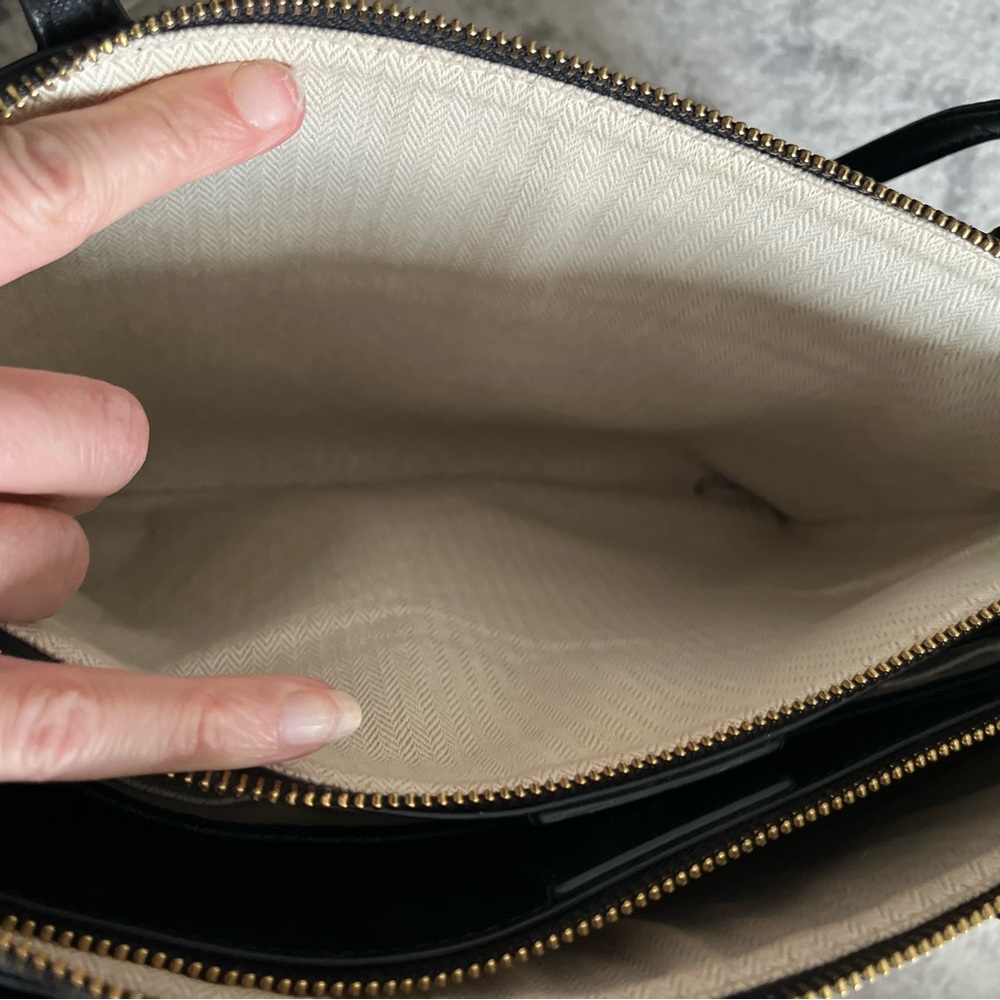 Tory Burch Emerson Tote in Black - Picture 7 of 11
